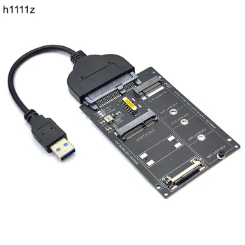 VSD Adapteris M2 SSD mSATA į USB Adapteris M. 2 USB mSATA SSD su USB3.0 Konverteris M. 2 USB Stove M2 NGFF mSATA Laptop Notebook