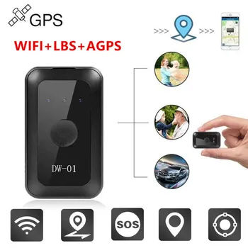 GPS Mini Seklys Beidou WIFI+LBS+TF Kortelę SOS Asmens Nedidelis Nešiojamas Ir Patogus GPS Tracker Locator Patvarus