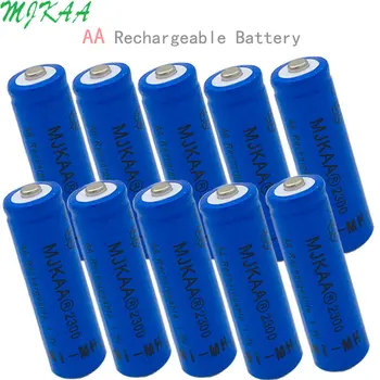 MJKAA Ni-MH 1.2 V 2300mAh AA Įkraunama Nikelio-metalo Hidrido Baterijos