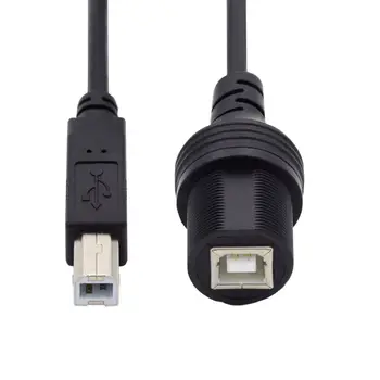Xiwai USB B Kabelis atsparus Vandeniui,USB 2.0 Type B Spausdintuvas, Skeneris Vyrų ir Moterų Pratęsimo Duomenų Maitinimo Vandeniui atsparus Dulkėms Kabelis