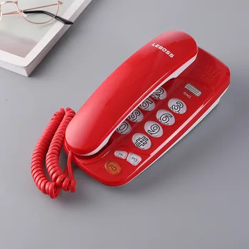 Corded Mini Fiksuotojo ryšio Telefono Slim Wall Telefonus, skirtus Namų, Biuro, Viešbučio Raudona Siena Telefonas Liftas Paprasta Sienos Montuojamas Plėtiniai