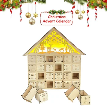 Kalėdų Atgalinės atskaitos Medienos Stalčių dėklai Sklandų ir Saugų Kraštus ir Kampus, Miegamojo Kambarį Ornamentu