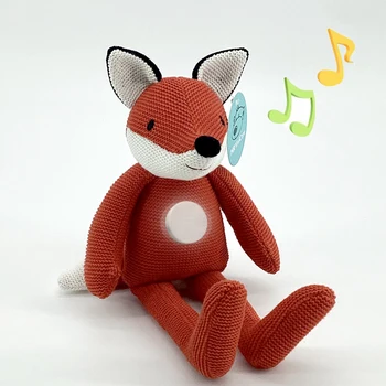 Animacinių filmų Fox Lėlė Baby kawaii Pliušinis Fox Lėlės, Minkšti PP Medvilnės Naujagimis Miega Nuraminti Įdaryti Žaislas Triušis Žaislai, Mergaičių ir Berniukų
