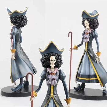 Brook Veiksmų Skaičius, One Piece Anime Karalius Sielos Brook Paveikslas 15-Metis Lėlės PVC Modelis Kolekcionuojamos Lėlės, Žaislai