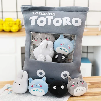 Totoro Įdaryti Pagalvės Avokado Minkštas Kawaii Anime Pudingas Pliušinis Totoro Lėlės Mielas Žaislas, Gimtadienio, Valentino Dienos Dovana, Mergaitėms, Vaikams,