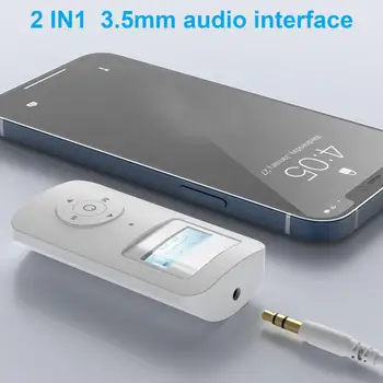 3,5 mm Lizdas Bevielis Adapteris Bluetooth5.0 Imtuvas Audio Adapter, Dual USB Jungtis Belaidis Siųstuvas-Imtuvas Ausinių