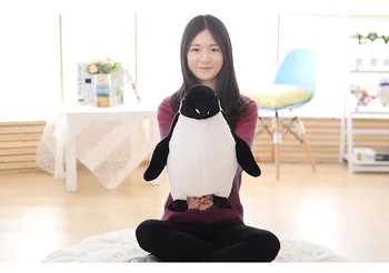vidurio pliušinis žaislas pingvinas įdaryti juoda pingvinas lėlės gimtadienio dovana, apie 50cm