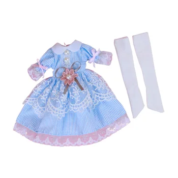 1 Nustatyti Mergaitės Lėlės Suknelė Nešiojamų Skalbti Dekoratyvinis Mielas Pakeitimo Spalvinga Gyvulių Žaislas Drabužius Ornamentu Priedai