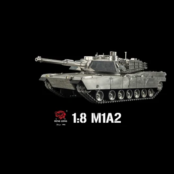 Aukštos Modeliavimas Full Metal Heng Long 1/8 Masto M1A2 Abrams U. S. A RTR RC Modelio Baką 3918 TH16994-SMT2