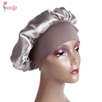 Kieto Satino Variklio Dangčio Plaukų Formavimo Miego Skrybėlę Wrap Dušo Kepuraitė Plaukų Formavimo Priemonės