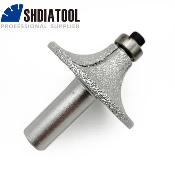 SHDIATOOL Nr. 11 Spindulys 18mm Dulkių brazed diamond kelvedžio bitai stone 12.7 mm koteliu už krašto profilį
