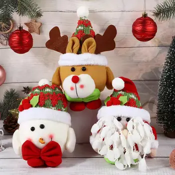 Mados prekės ženklo naujų karšto pardavimo Kalėdų išvakarėse apdovanojimai Santa Claus kiaušiniai lėlės Kalėdų dovanos vaikams kabo maišelis papuošalai