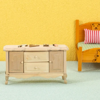 1:12 Miniatiūriniai Lėlių švediškas stalas Laikymo Spinta, TV Spintelė Modelis Baldai Parduotuvė, Virtuvės Restoranas ir Dekoro, Žaislų 1pc
