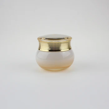 50g prabanga individualų stiklo kosmetikos indelį su aukso metalo dangčiu BB Kremas ir paakių kremas pakuotė