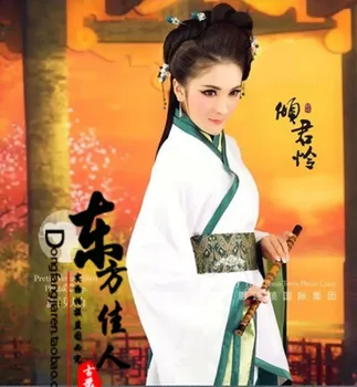 Čing Jun Lian Tradicinis Han Dinastijos Moterų Kostiumas Hanfu Imperatorienė ar Princesės Kostiumu Rinkinys