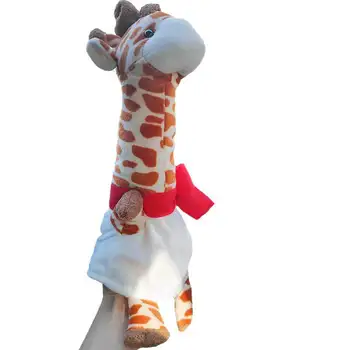 Naujas Pliušinis Žaislas Žirafa Vertus Lėlių Vaikai pasakoja, Kad Nuraminti Tėvų-vaikų Pirštų Lėlės Sika Elniai Mielas Elnias