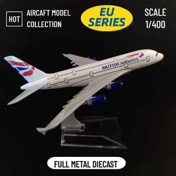 Mastelis 1:400 Metalo Lėktuvo Replika 15cm Britų Prancūzija, Ispanija, Europa Airlines 