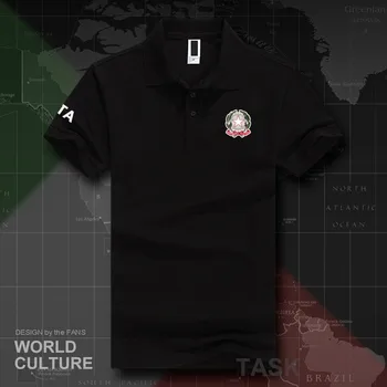 Italija Italija italijos ITA polo marškinėliai vyrams trumpomis rankovėmis balti ženklai spausdinami šalies 2018 medvilnės tauta komandos vėliava mados 20